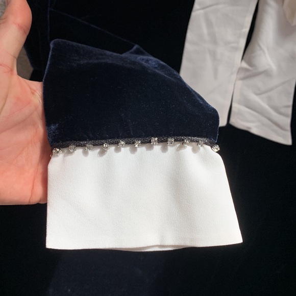 Sandro Velvet Dress with Crystal Embellishement - Picture 5 of 11